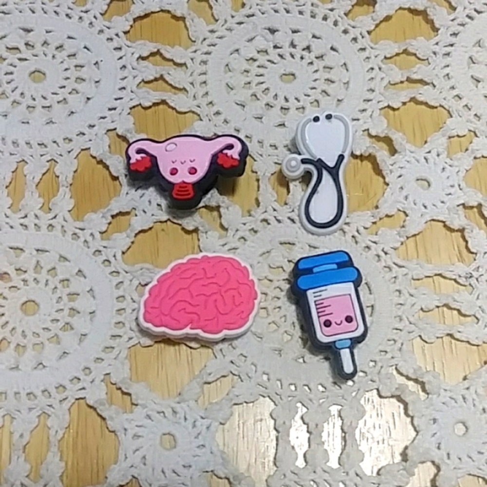 Medical theme shoe charms for CROCS or similar shoe